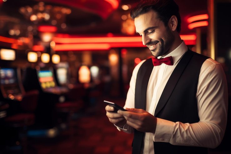 Dashboard permainan slot dan live casino ling77 dengan overlay metode pembayaran